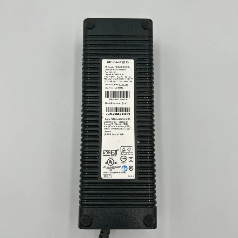 Microsoft XBox 360 Power‎ AC Adapter HP-A1502R2 Brick Only 150W OEM GENUINE